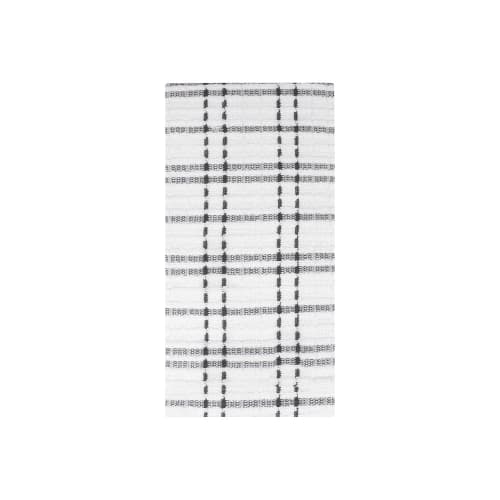 Ritz Royale Terry Kitchen Towel, 18x28, White / Graphite